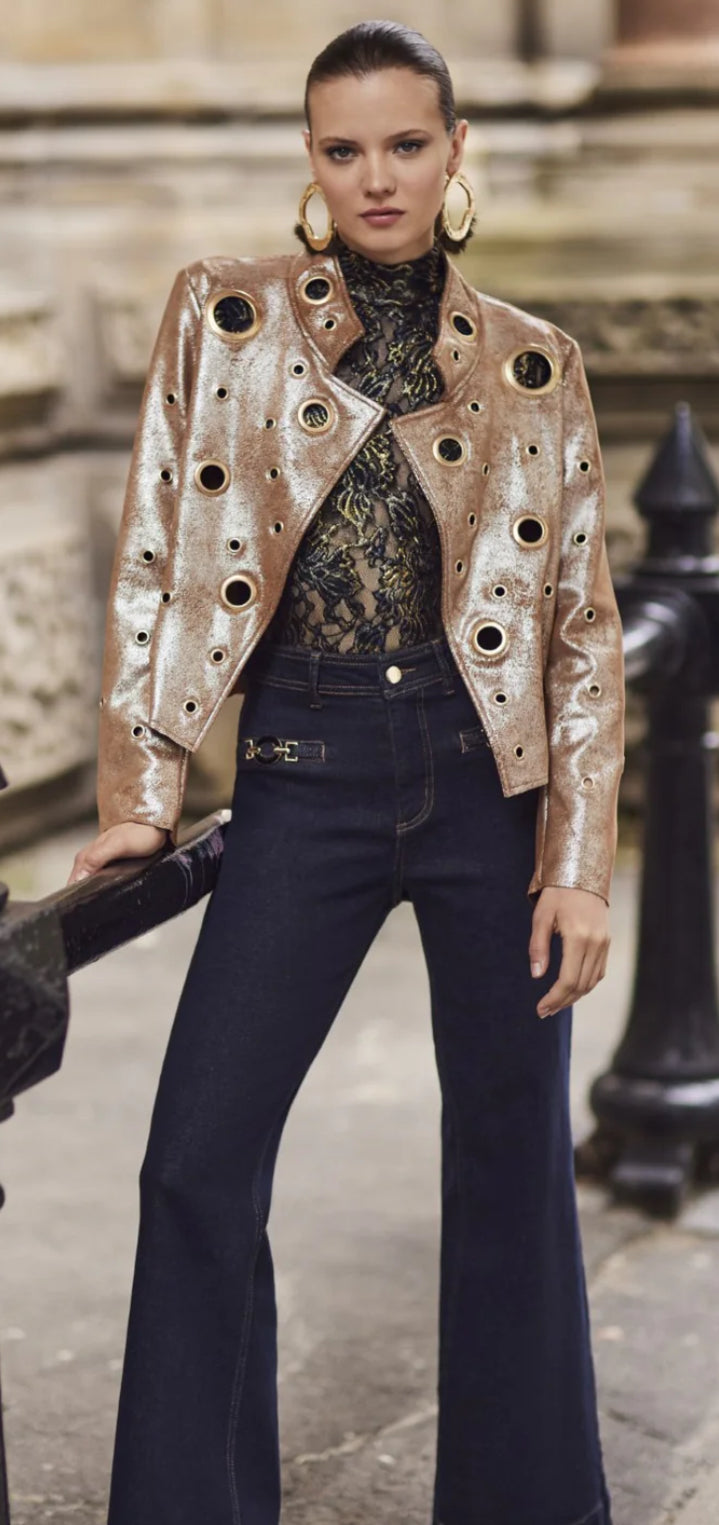 Frank Lyman Woven Denim Pants