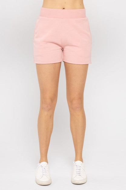 Chill Mode Fleece Pink Shorts