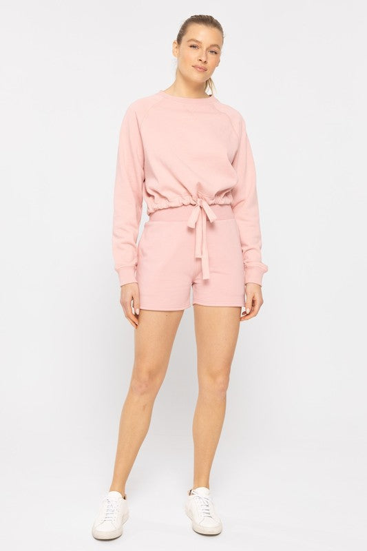 Chill Mode Fleece Pink Shorts