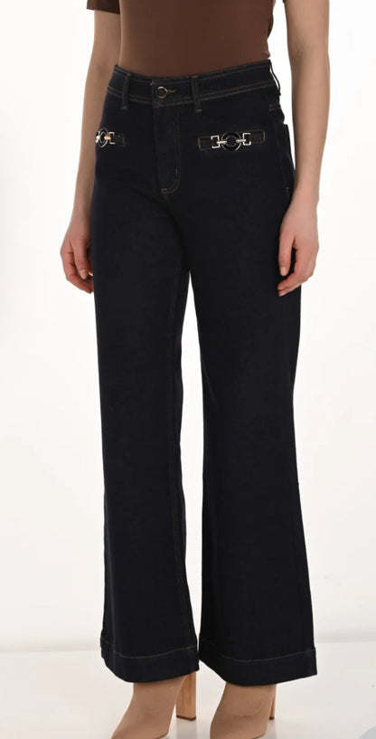 Frank Lyman Woven Denim Pants