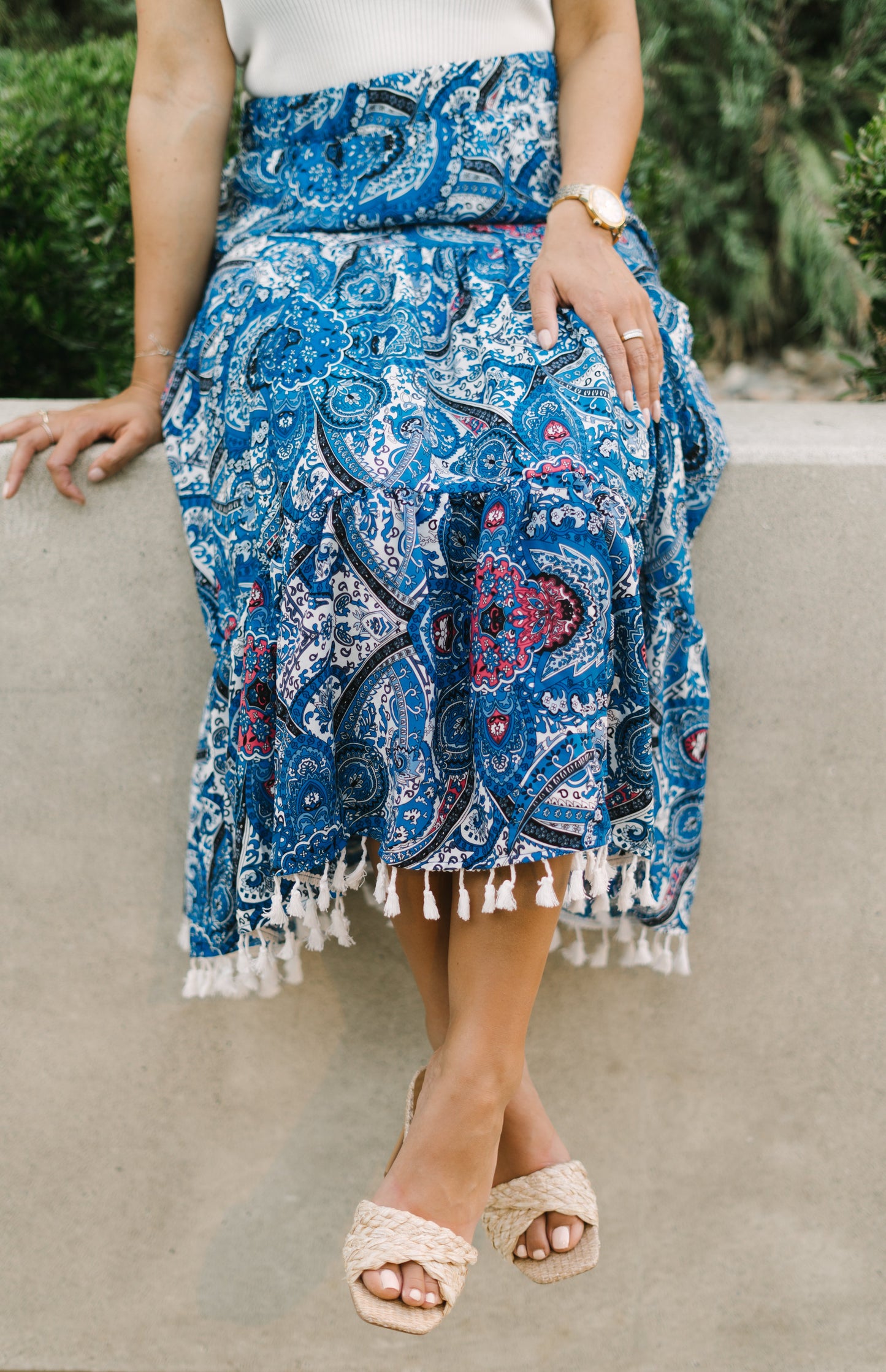 Maldives Boho Maxi Skirt