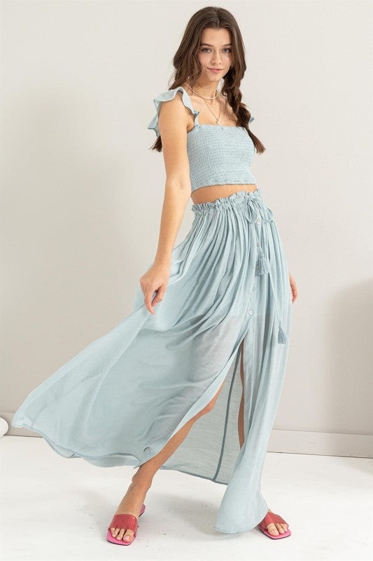 Flowy Bliss Maxi Skirt