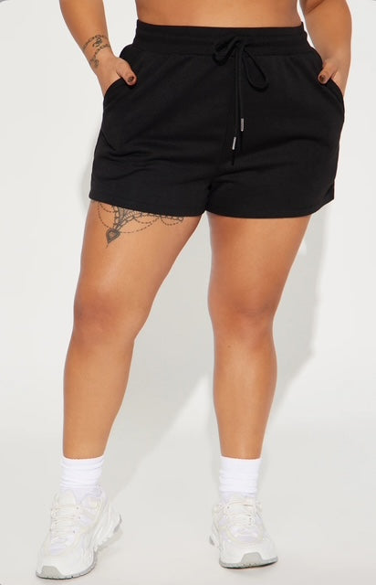 Cozy Comfy Lounge Shorts in Black