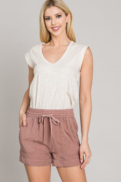 By The Bay Elevated Drawstring Shorts