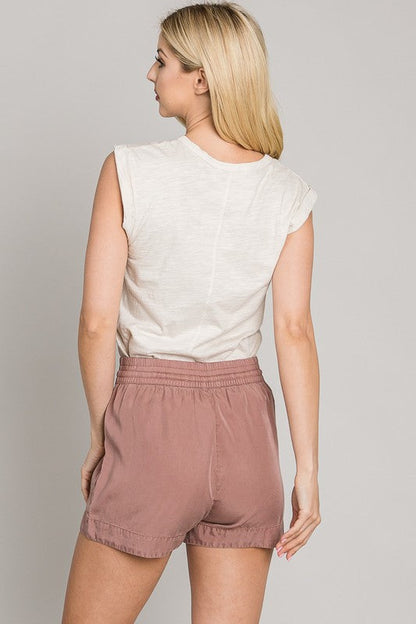 By The Bay Elevated Drawstring Shorts