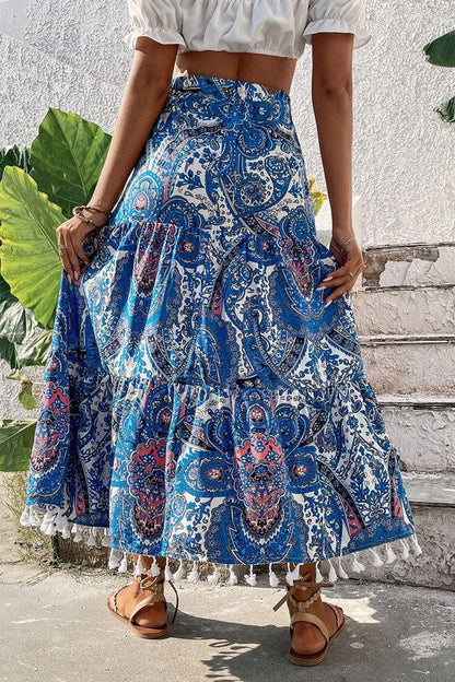 Maldives Boho Maxi Skirt
